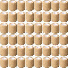 Treela 64 Rolls 2"x5Yds Self-Adhesive Cohesive Bandage Wrap Elastic Breathable