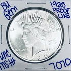 1925 BU UNCIRCULATED SILVER PEACE DOLLAR AUTHENTIC U.S. MINT FREE SHIPPING 7070