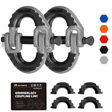 Safety Chain Connector Link, 1/2IN Tow Hitch Hammerlock Coupling Link, 2 Pack...