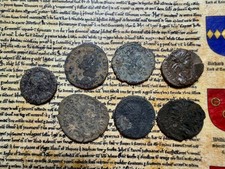7 Uk Found Roman Bronze Coins Dating To 1st To 4th Centuries