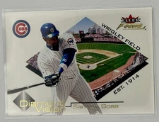 2001 Fleer Focus Diamond Vision Sammy Sosa #12DV