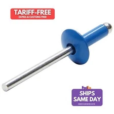 Allstar ALL18054, Set of 250 Blue Aluminum Lg Hd Rivet Blue Alum 250Pk Performan