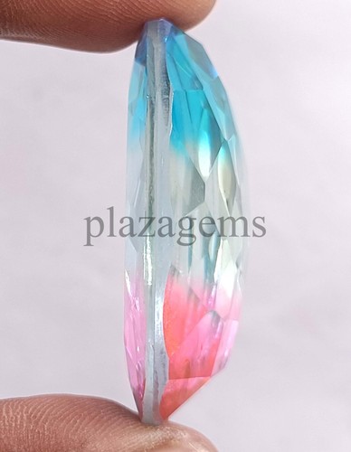 106.40 Ct Oval Cut Ametrine Bi Color Transparent Certified Loose Gemstone 5ARI - Picture 3 of 8