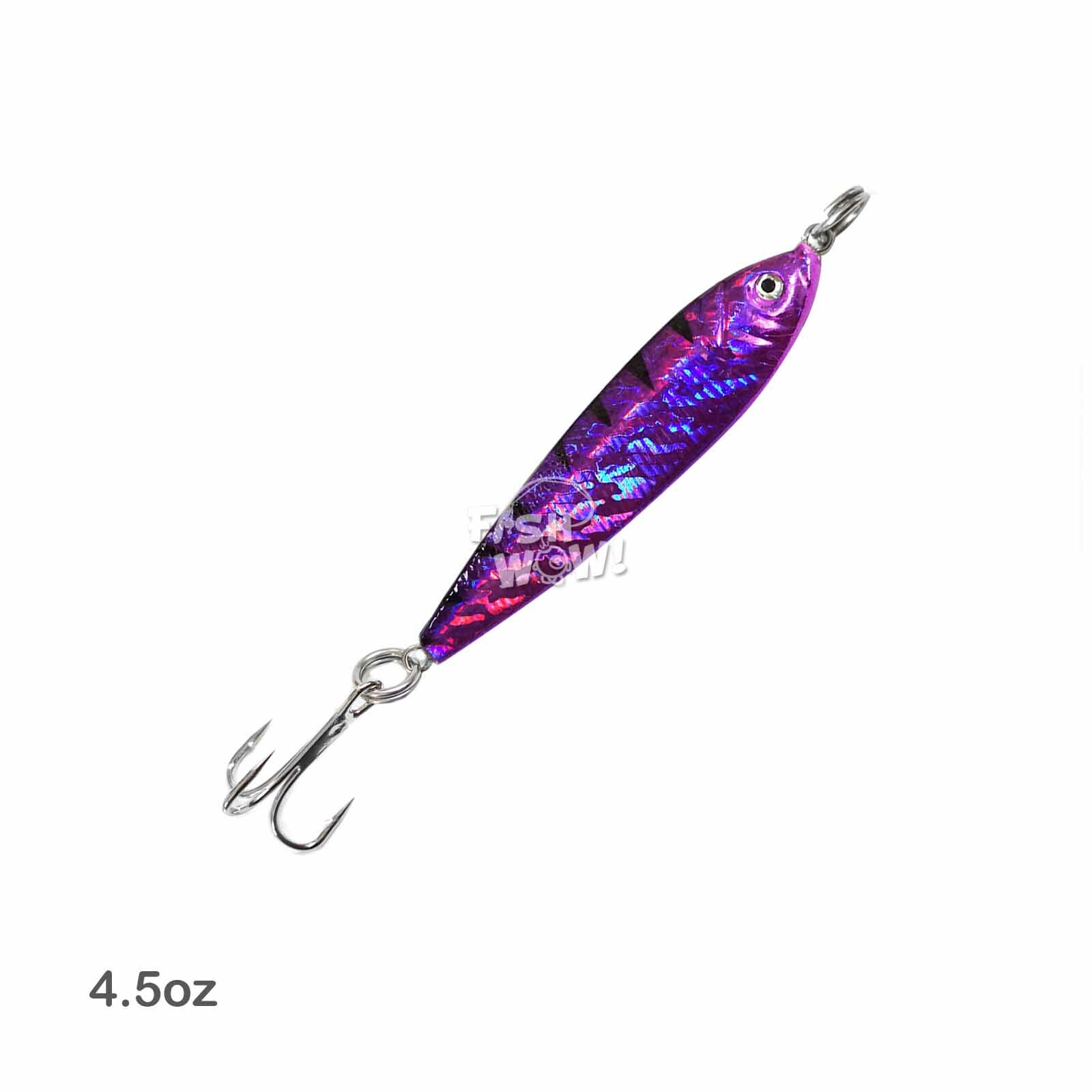 50pcs Fish WOW! 4.5oz Fishing Mega Metal Bait Live luna Jig Lure Random Colors - Image 11