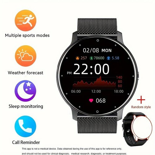 Smart Watch Fitness Tracker Men Women Sport Watches Heart Rate Bluetooth Call UK - Picture 7 of 27