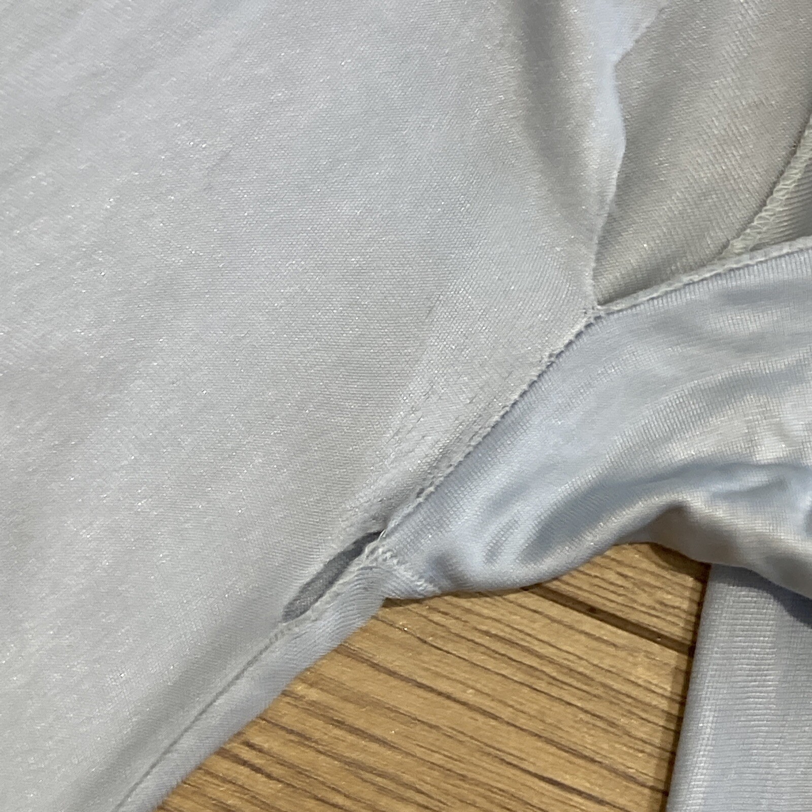 Original Vintage 1920s 1930s 1940s Pale Blue Silky Pyjamas Loungewear, Small 11