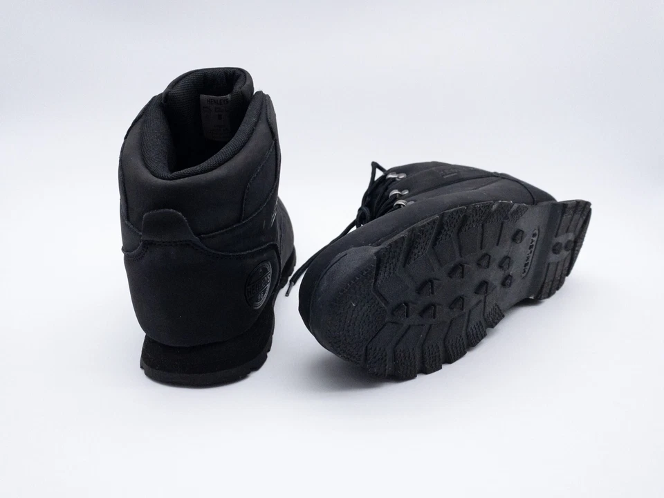 Botas Henleys Para Hombre Botines De Invierno Negros Talla 43EU Art.1286-98 - Imagen 2 de 2