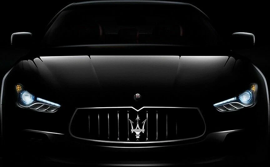 MASERATI GHIBLI QUATTROPORTE EMBLEMA FRONTAL EMBLEMA GRADE CAPÔ # 67224700/89095900 - Imagem 3 de 4