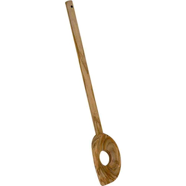 Metaltex KochlöFfel 30 Cm Mit Loch Olivenholz Unikat Braun UmrüHren KüChe Holz-image