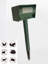 4pk Outdoor Solar Powered Pest and Animal Repeller Waterproof PIR Motion Sensor