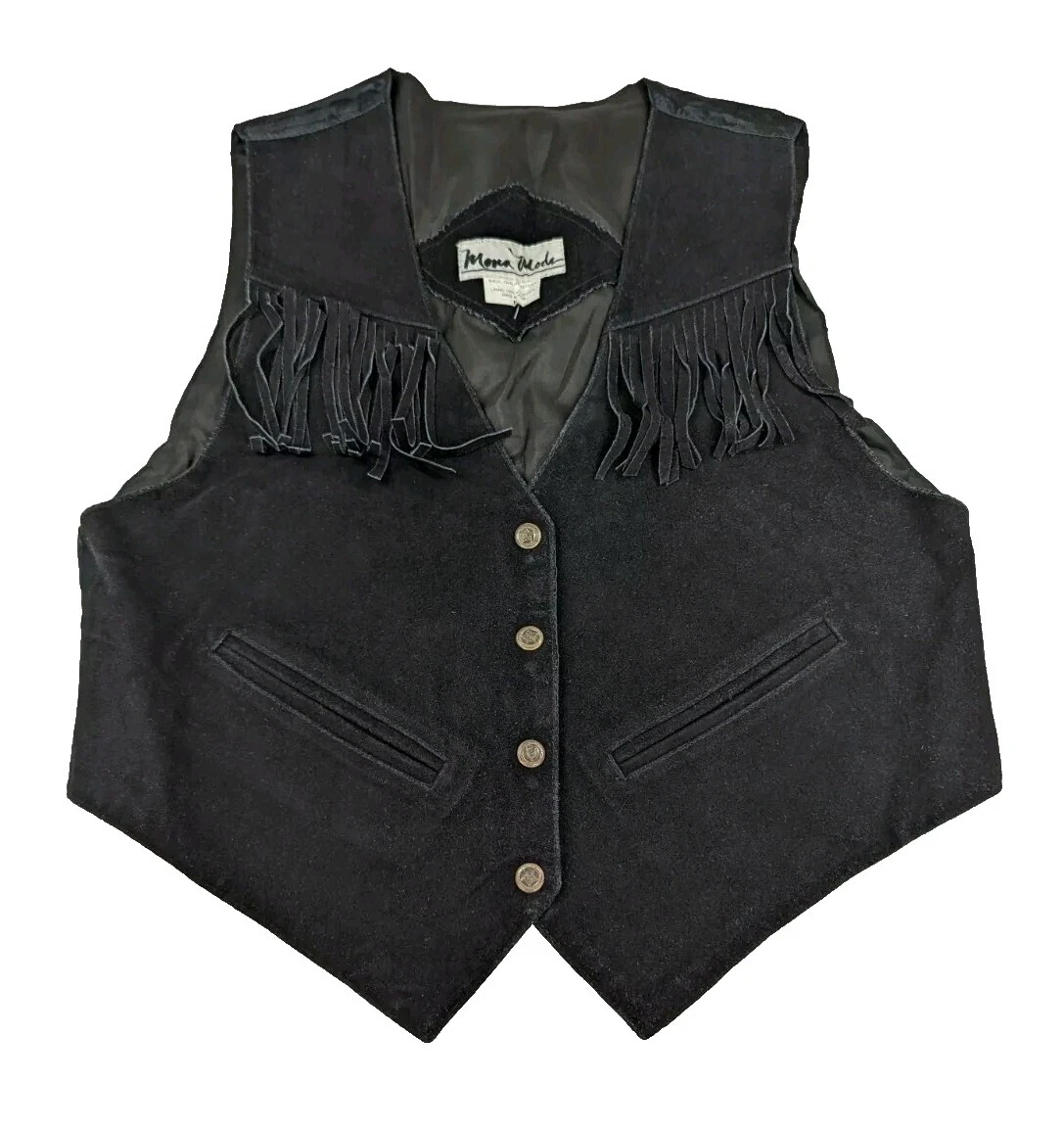 Colete de Couro Casual Vintage, Casacos, jaquetas e Coletes para mulheres