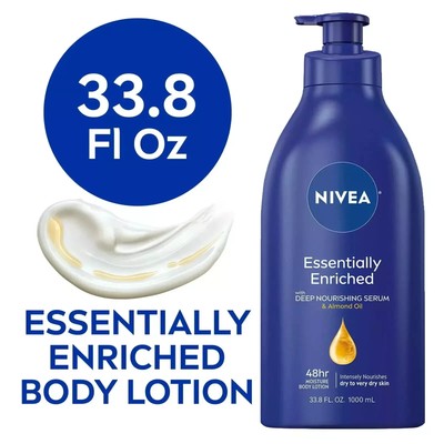 NIVEA Nourishing Skin Firming Body Lotion with Q10 and Vitamin C, 16.9 Fl Oz Pum