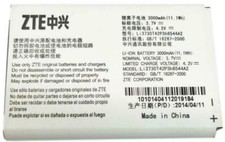 NEW OEM ZTE Li3730T42P3H6544A2 MF279 MF96 MF96U Z289L Sonic 2.0 Hotspot Battery