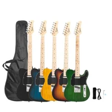 Glarry GTL Electric Guitar 39" 5 Colors Right Handed  With Bag & Accessories