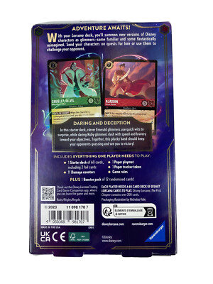 lorcana emerald ruby starter deck Amazon.com: Starter Decks: Amber & Amethyst (Moana & Sorcerer Mickey),  Emerald & Ruby (101 Dalmations & Repunzel) and Sapphire & Steel (Cinderella  & Mufasa) (3 Decks) for Lorcana TCG: The First Chapter : main image 0