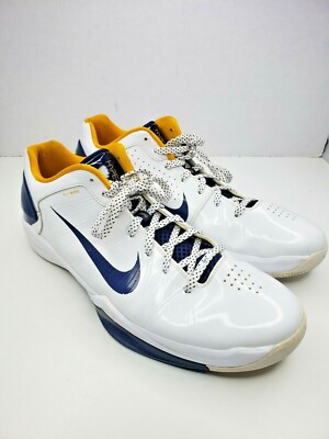 Nike Hyperdunk 2010 White Blue Yellow 429656-102 Men's Size 16