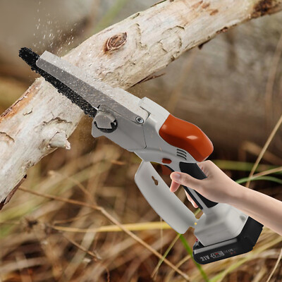 Mini Chainsaw Cordless Handheld Power Chain Saws 6000rpm for Wood Cutting