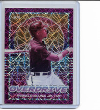 2021 Panini Chronicles Ronald Acuna Jr Overdrive Purple Velocity Prism #20 NM
