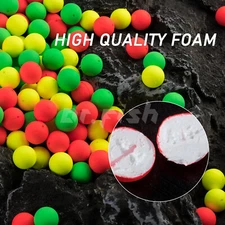 100PCS Foam Floats Strike Indicators Fly Fishing or Surf Fishing Rig Floats