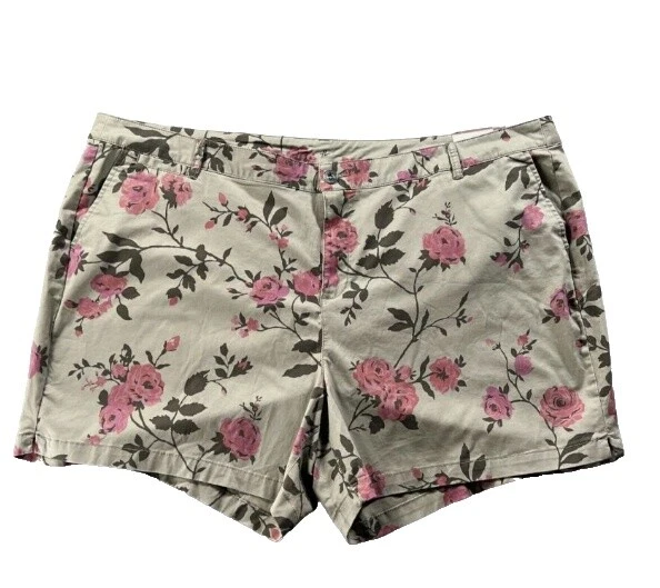Pantalones cortos de Mezcla de Algodón Floral Lane Bryant para Mujeres