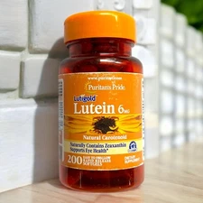 Lutein 6 Mg with Zeaxanthin Supports Eye Health 200 Count by PuritanS Pride