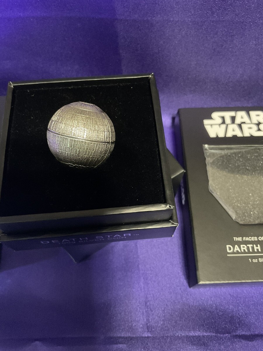 2024 Niue Star Wars #59 DEATH STAR N FRIENDS 100g Silver 3D Sphere