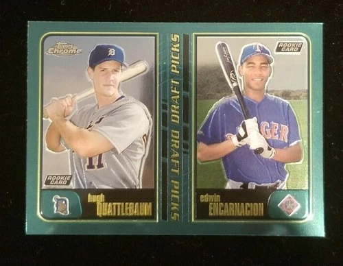 EDWIN ENCARNACION Hugh Quattlebaum 2001 Topps Chrome Draft Rookie Card RC #746