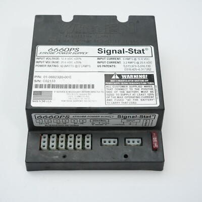 Whelen Signal Stat Strobe Light Power Supply 6660PS