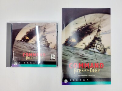 Jeu PC Big Box - Command: Aces Of The Deep (Sierra) - Simulation Sous-marine - Neuf