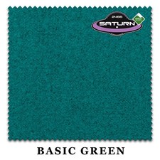 7' Championship Saturn II Teflon Billiard Pool Table Felt Cloth - Basic Green