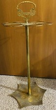 Antique Brass Umbrella Cane Holder Stand