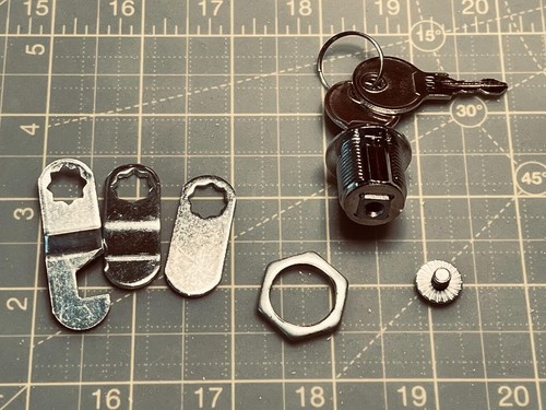 3 Pcs Cabinet Locks 5/8" Cam Locks For Cabinets Keyed Alike File Cabinet Lock - Picture 11 of 12