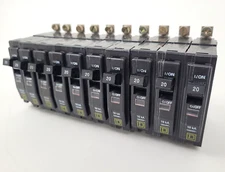 (Lot of 10) QOB120 Square D 20 Amp Circuit Breaker *NEXT DAY OPTION*