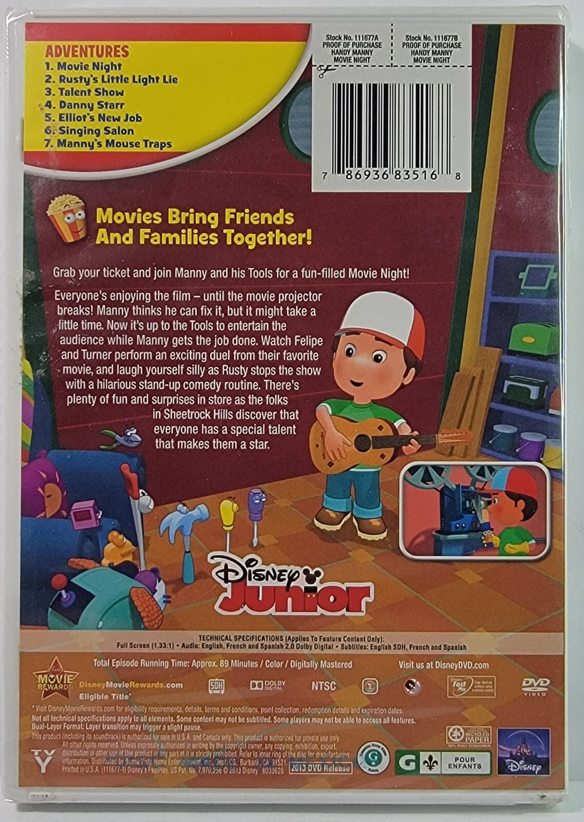 Handy Manny: Movie Night (DVD, 2013) for sale online | eBay