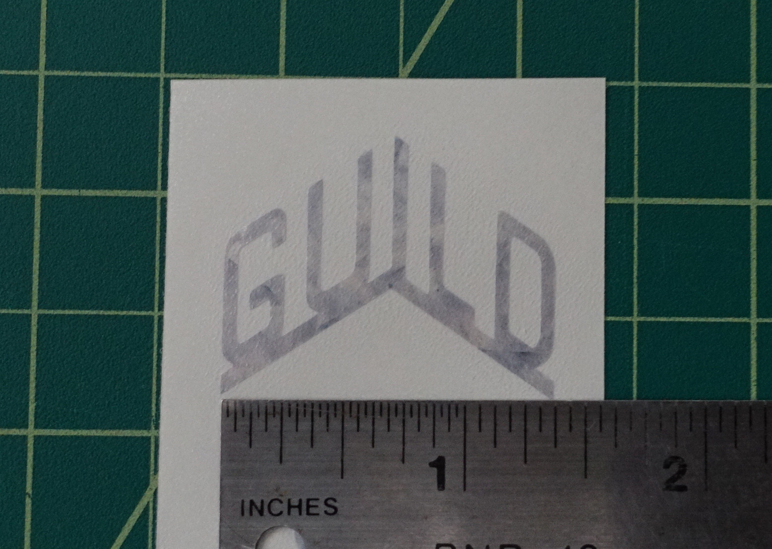 Guild Chesterfield logo MOP Guitar Headstock Logo Vinyl Sticker Decal
