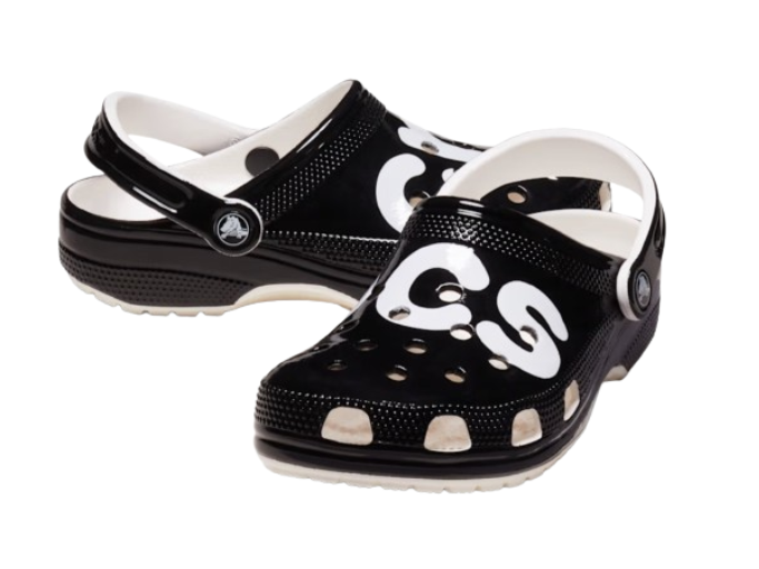 Crocs Classic High Shine Logo Men and Women's Clog Black 210804-001