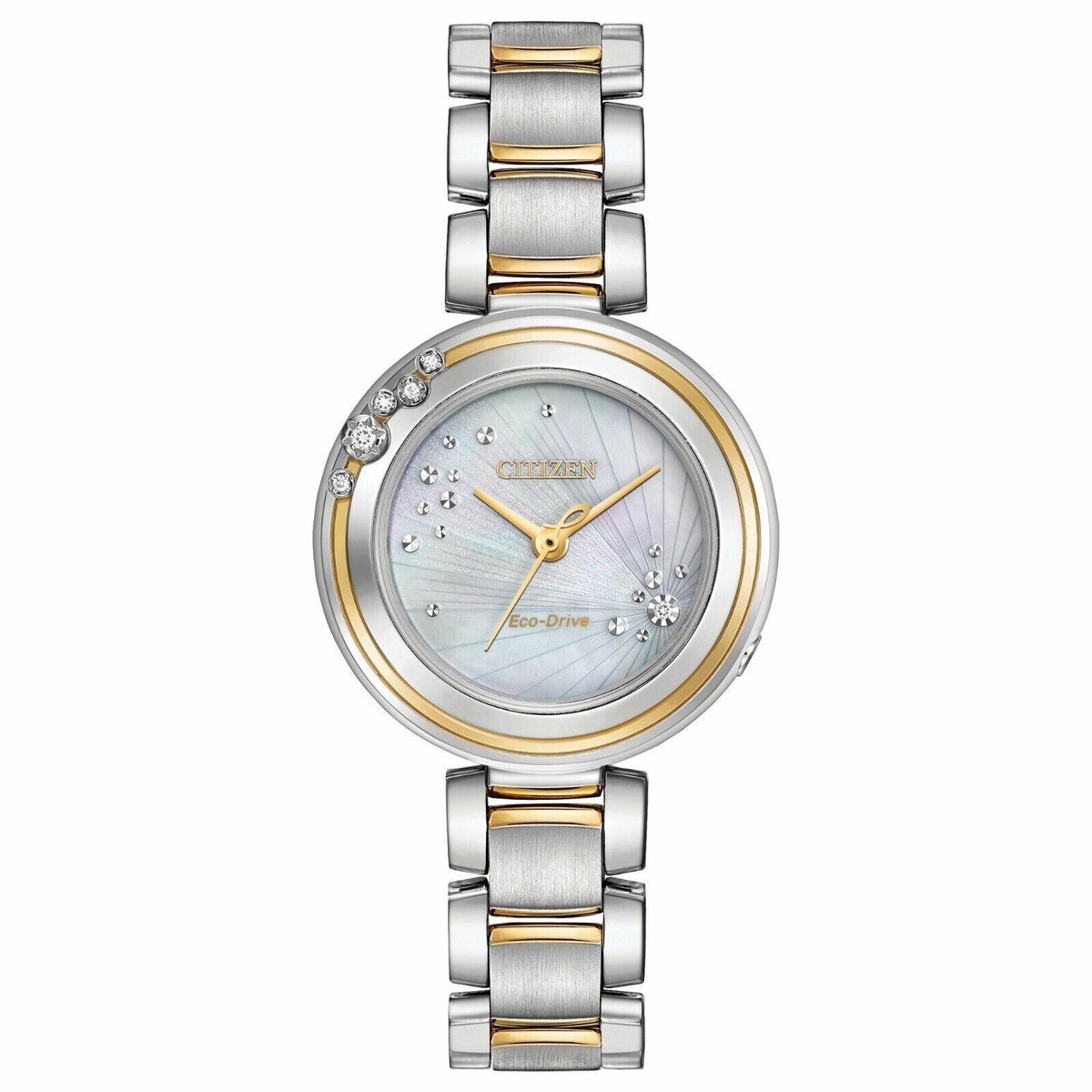 CITIZEN EM0464-59D Carina Diamond Mother of Pearl Dial Eco-Drive