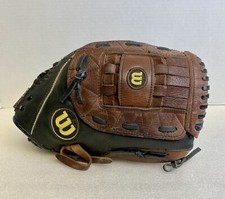 Wilson Elite A2477 Softball Glove 13" Black and Brown RHT