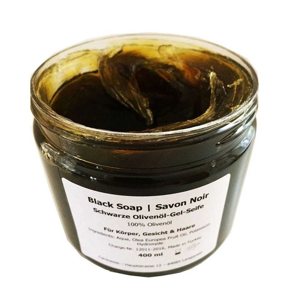 Schwarze Oliven-Seife Savon Noir 400 ml 100% reines Olivenöl vegan & natürlich - Bild 3 von 4