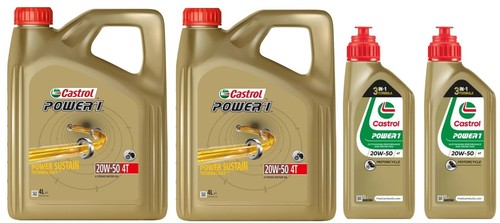Castrol POWER 1 4T 20W-50 Semi-Synthetic Motorcycle Engine Oil - 第 11/16 張圖片