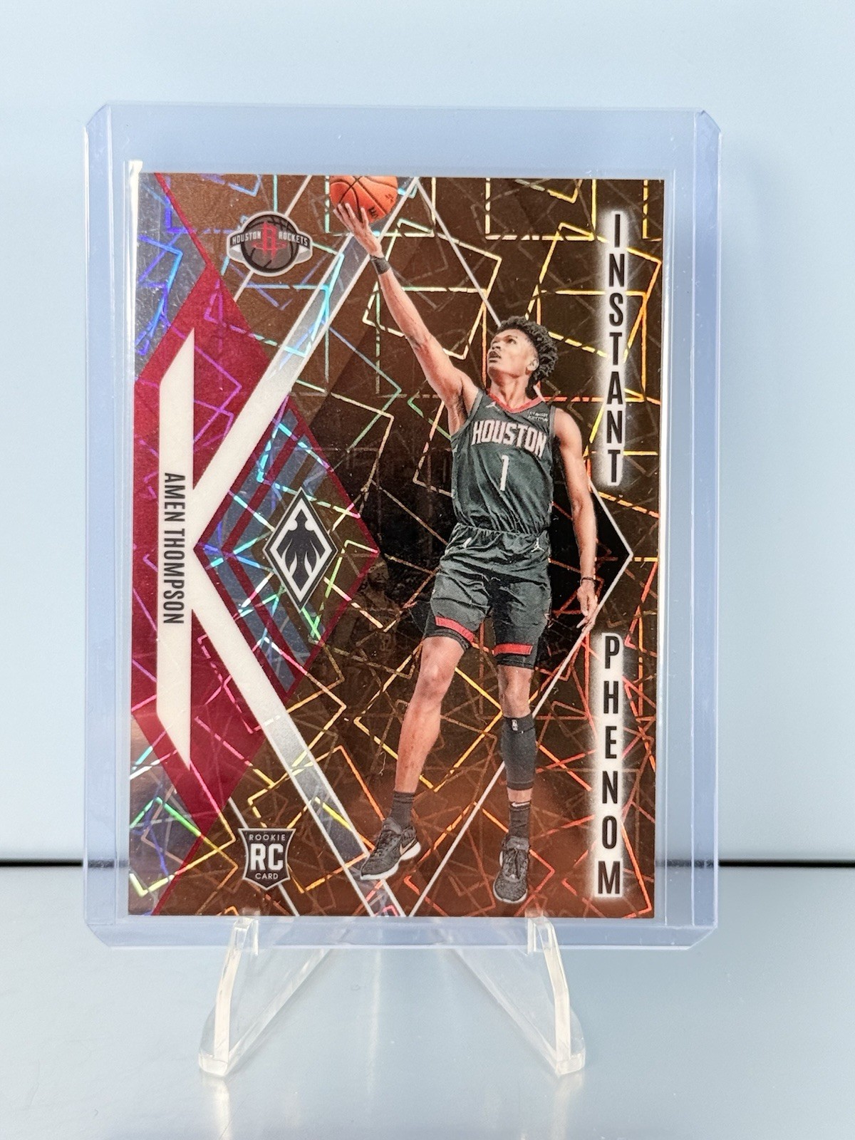 2023-24 Panini Phoenix Amen Thompson 22 BRONZE Velocity RC Instant Phenom #18/49