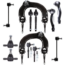 12pcs For 2004-2006 Kia Amanti Front + Rear Sway Bars Control Arms Tie Rods Kit