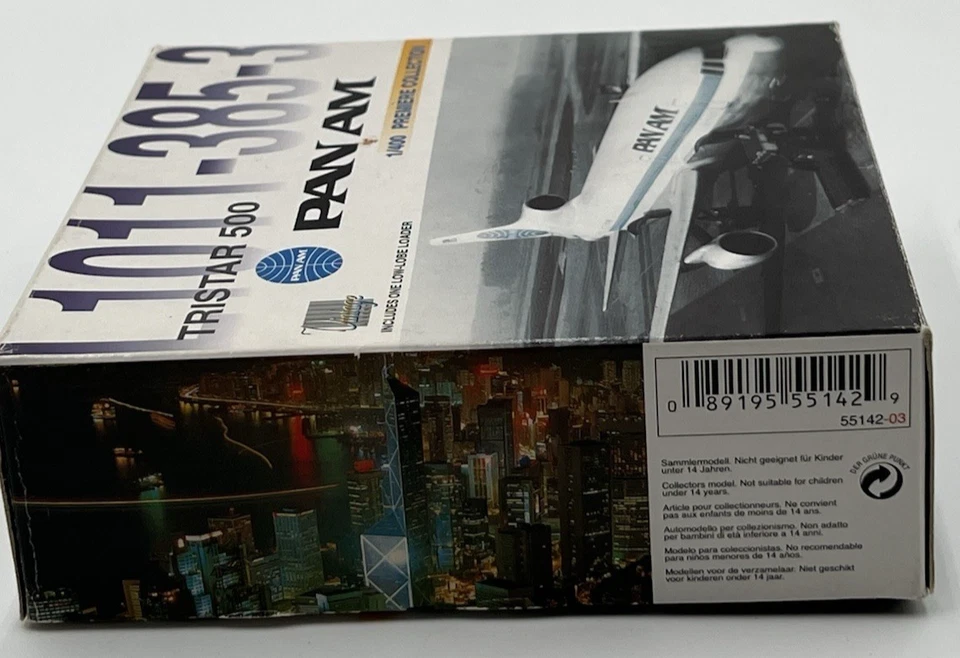 Dragon Wings Premiere Collection 1:400 VTG Pan Am Tristar 500 L1011-385-3 N514P - Image 2 of 4