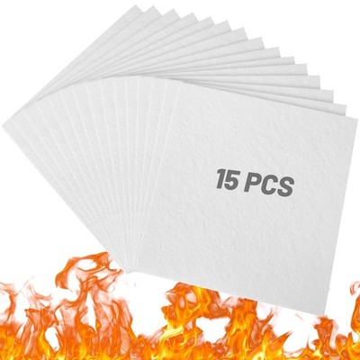 UCandy 10 Pack Ceramic Fiber Paper, 11'' x 12'' x 1/8'' High Temperature Ceramic Fi