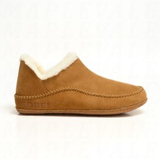 Sorel Manawan ll Slippers Brown/Elk Men's Sz 13 - Suede/Faux Fur Casual Slip On