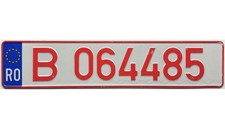 *99 CENT SALE*  2007 Base Romania PROVISIONAL License Plate #B 964485 No Reserve
