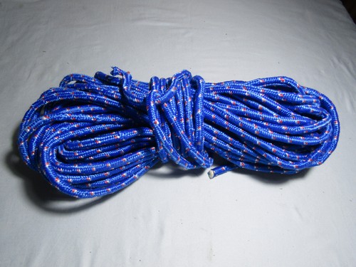 Atwood Blue & Red Rope Mfg 550 60 Feet In Excellent Condiion