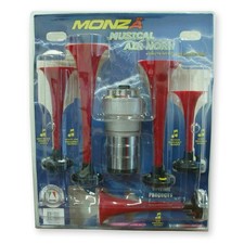 Autotecnica La Cucaracha Musical Air Horn 12v - 5 X Horns Inc Mounting Kit
