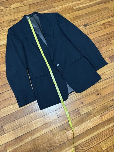 Giacca blazer uomo Monsieur by Givenchy taglia 40L grigio lana 2 bottoni cappotto sportivo - Foto 5 di 9