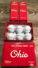 TITLEIST OHIO PRO V1 2025 LIMITED STATE EDITION BRAND NEW 2 SLEEVES PACK 6 BALLS